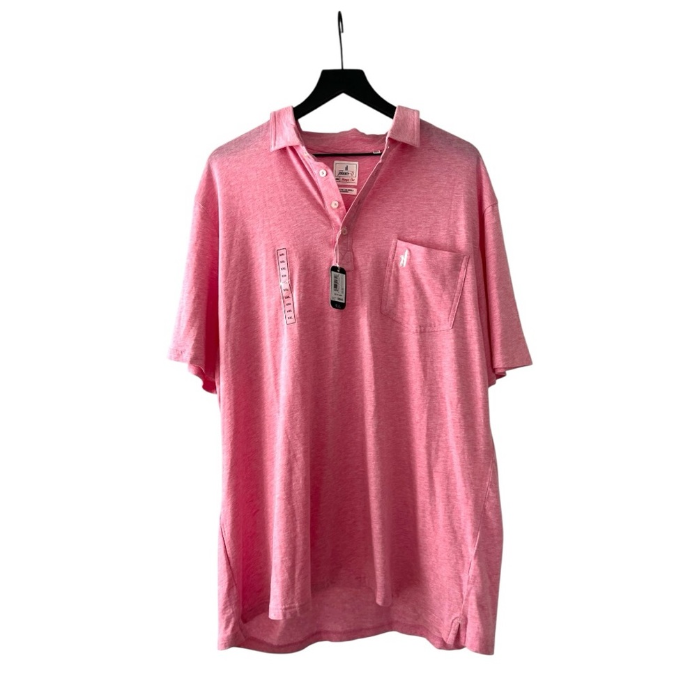 NWT Johnnie-O Heathered Original 2.0 polo shirt in Petal pink
